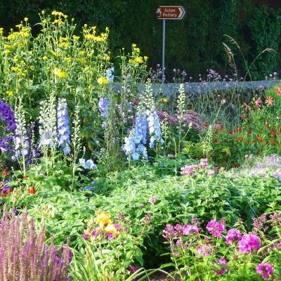 The Traditional Perennial Border in summer